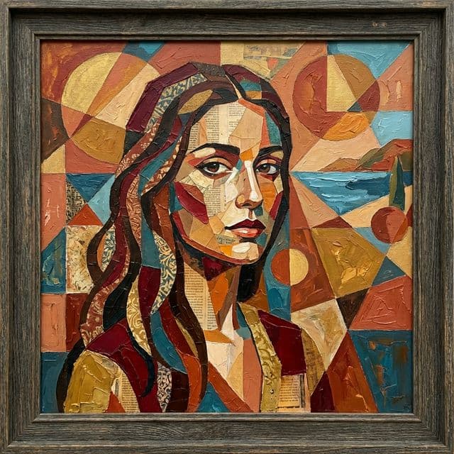 Cubist Portrait by Tasnim Elyamani